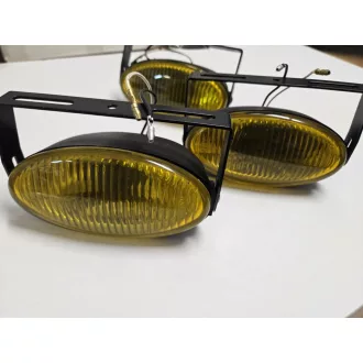   Ovál ködlámpa szett beépíthető SÁRGA ovál SIRIUS +1db