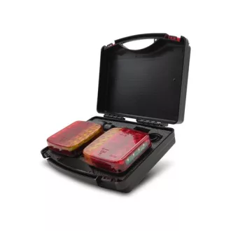   Utánfutó LED lámpa szett , vezeték nélküli , mágneses készlet , piros-sárga design