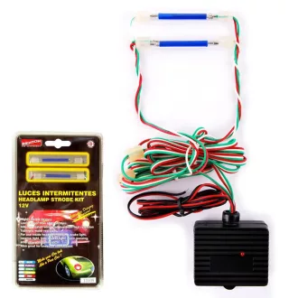   Stroboszkóp Lámpa Autóra – 12V BLUE Strobe Kit (SPL-238)