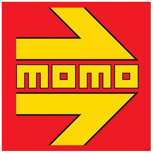 MOMO Napellenző 'M' 1400x700 mm Piros Fehér/Sárga Logó