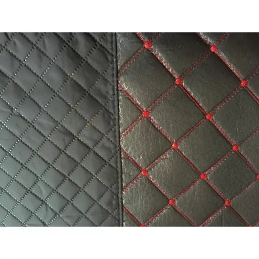 Univerzális fekete/piros steppelt üléshuzat szett UL-AG23002BK