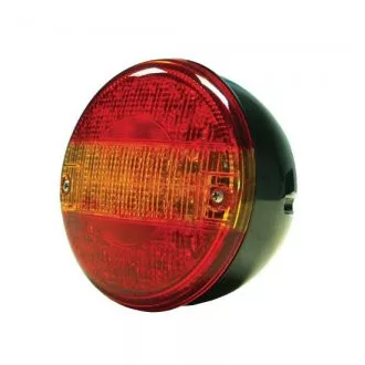 Hátsó Kerek LED lámpa - 3 funkciós - 24V - 140mm