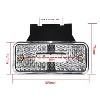 4 LED-es szélességjelző fehér 12-24V - E jeles