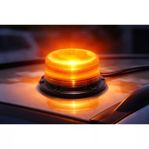 Sárga tetővillogó -  E jel - 12-24V 24LED - WL961