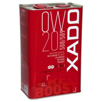 XADO 0W-20 508/509 Red Boost motorolaj 4liter